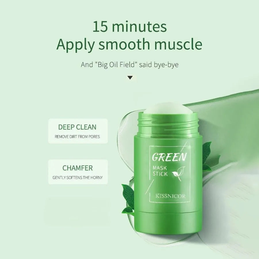 Mascarilla de té verde para limpieza facial